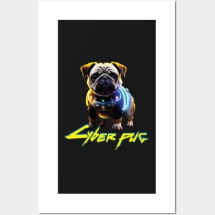 Just a Cyber Pug 2077 Posters and Art